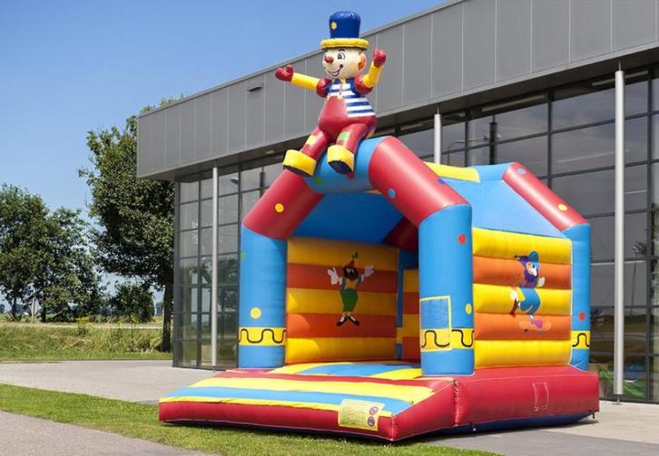 Springkussen Circus te huur en andere!, Hobby en Vrije tijd, Feestartikelen | Verhuur, Zo goed als nieuw, Overige, Ophalen