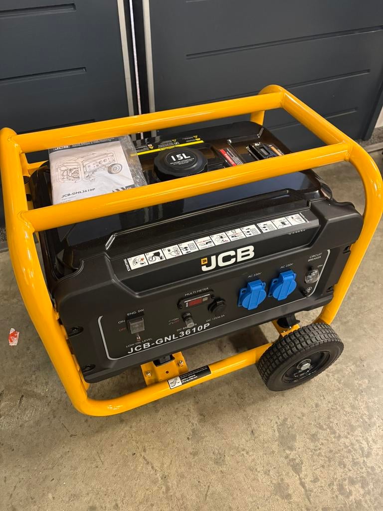 Jcb Benzine Generator / Agregraat Nieuw !, Benzine, Nieuw, Ophalen of Verzenden, Geluidgedempt