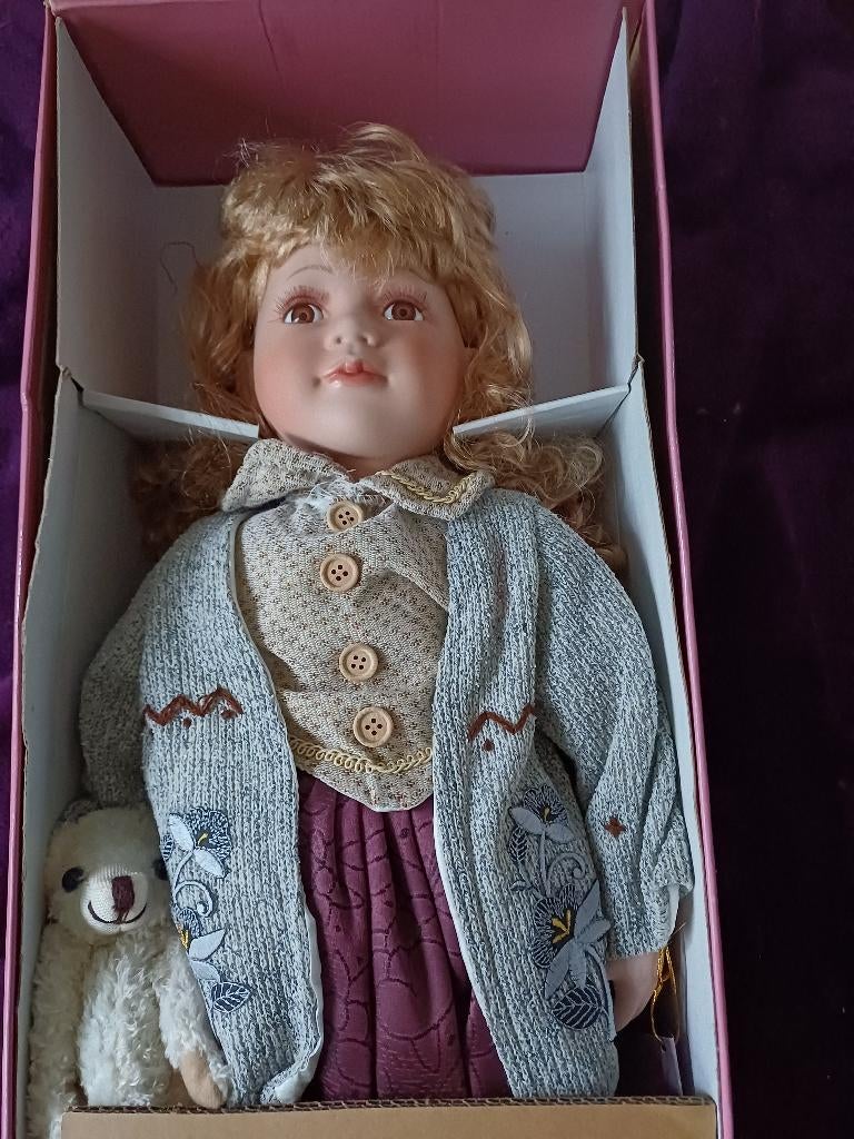 Porceleinen pop, 65 cm, Ophalen, Zo goed als nieuw, Pop