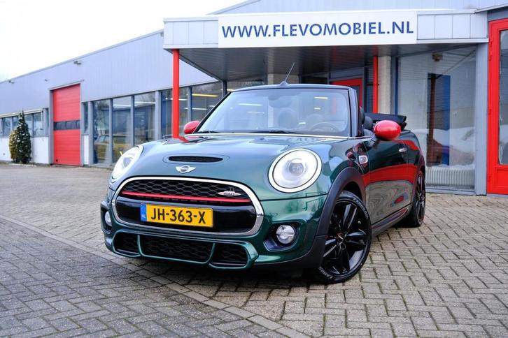 Mini Mini Cabrio 2.0 192pk John Cooper Works Aut. Leder|Navi, Auto's, Mini, Bedrijf, Te koop, Cabrio, ABS, Airbags, Airconditioning