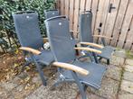 4 Hartman Da Vinci verstelbare tuinstoelen, Ophalen, Gebruikt, Aluminium, Verstelbaar