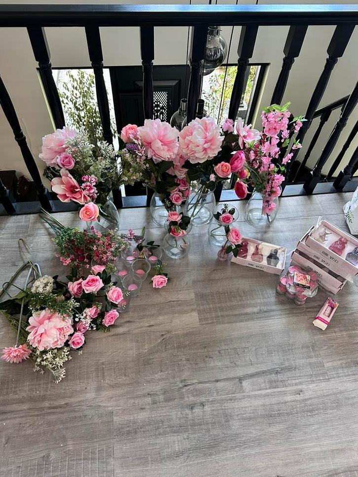 Tafel schikking bruiloft/babyshower, Huis en Inrichting, Woonaccessoires | Kunstplanten en Kunstbloemen, Nieuw, Ophalen
