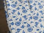 stof/katoen/Laura Ashley/Quilts/Patchwork/wit/blauwe bloemen, Hobby en Vrije tijd, Stoffen en Lappen, Wit, Nieuw, Ophalen of Verzenden