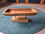 Houten decoratieve schaal op voet, Huis en Inrichting, Woonaccessoires | Overige, Ophalen of Verzenden, Gebruikt
