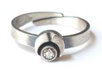 Ninex Korut Finland ring zilver Scandinavisch design sieraad, Ophalen of Verzenden, Zo goed als nieuw, 17 tot 18, Dame of Heer