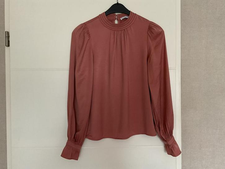 Z.g.a.n. roest bruine blouse( Costes, Mt S), Kleding | Dames, Blouses en Tunieken, Zo goed als nieuw, Maat 36 (S), Bruin, Ophalen of Verzenden