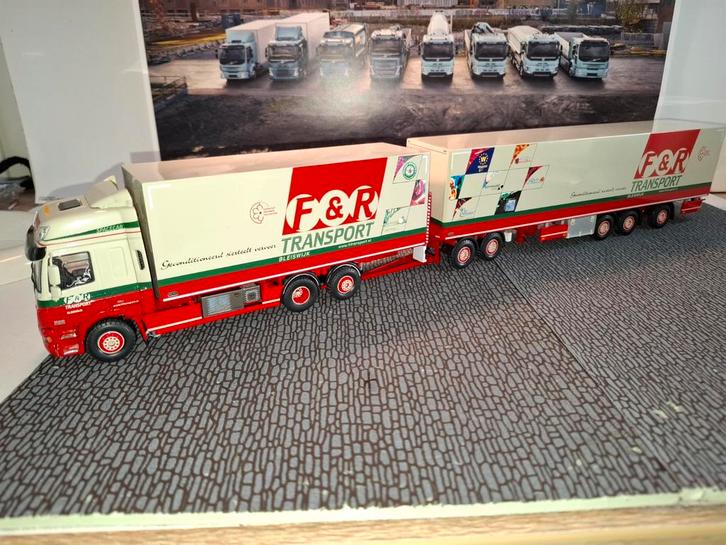 Daf CF met LZV trailer van F&R Transport uit Bleiswijk Tekno, Hobby en Vrije tijd, Modelauto's | 1:50, Nieuw, Bus of Vrachtwagen