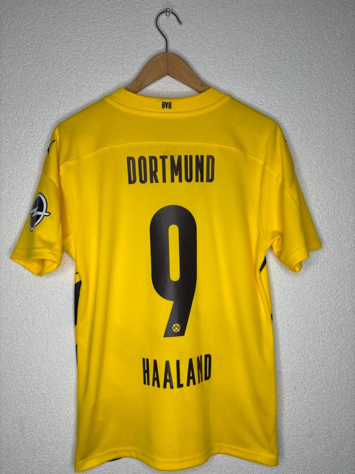 Borussia Dortmund thuisshirt 2020/2021 Haaland, Sport en Fitness, Voetbal, Zo goed als nieuw, Shirt, Maat S, Ophalen of Verzenden