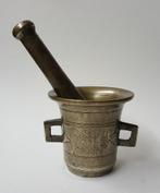 Vijzel met zware bijpassende stamper, empire, Frankrijk, beg, Antiek en Kunst, Verzenden