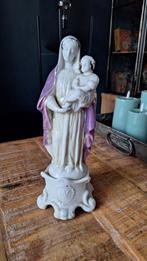 Antieke porseleinen religieuze beeldje  Maria met kind, Antiek en Kunst, Antiek | Religie, Ophalen of Verzenden