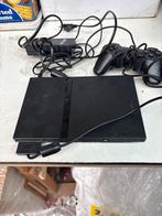 Sony PlayStation 2 Zwart - Incl. Controller, Spelcomputers en Games, Spelcomputers | Sony PlayStation 2, Gebruikt, G, Ophalen of Verzenden