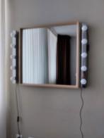 Ikea Spiegel/make up lampen, Huis en Inrichting, Woonaccessoires | Spiegels, Minder dan 50 cm, Ophalen of Verzenden, Zo goed als nieuw