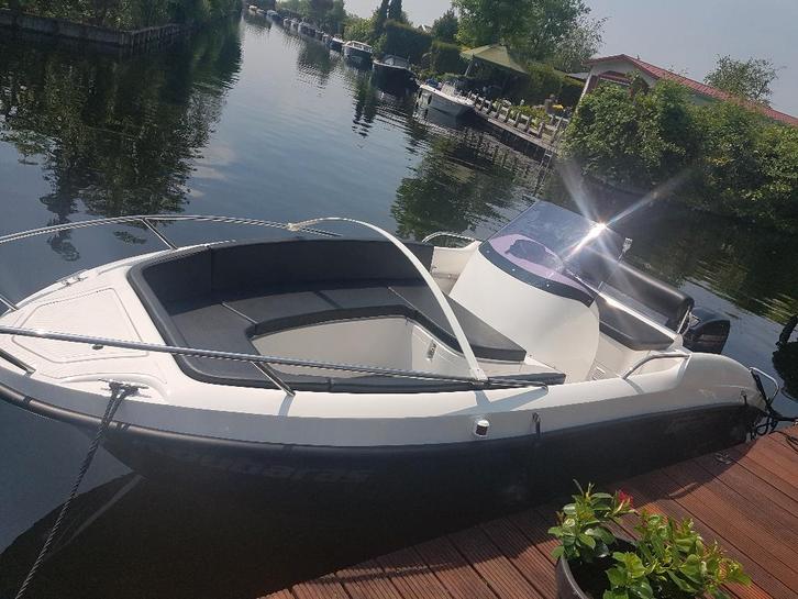 Topcraft 455 Milenium, Watersport en Boten, Vis- en Consoleboten, Zo goed als nieuw, 10 tot 30 pk, 3 tot 6 meter, Benzine, Buitenboordmotor