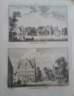 03-04 / Kasteel en raadhuis Goch. kopergravure uit 1792, Ophalen of Verzenden