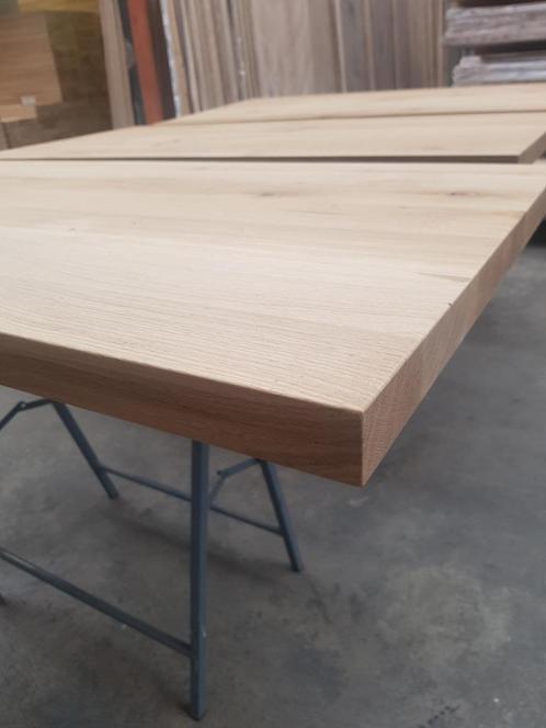 Massief Eiken tafelblad, paneel 120x80x 4 cmA-kwaliteit blad, Huis en Inrichting, Tafels | Kaptafels, Nieuw, 150 tot 200 cm, 50 tot 100 cm