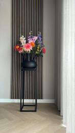 Toetervaas Bombyxx & Zwarte Zuil (excl bloemen), Huis en Inrichting, Ophalen, Overige materialen, Zwart, Zo goed als nieuw