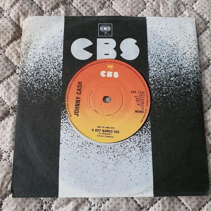 Johnny Cash  - A boy named Sue / Folsom prison blues  (Orgi), Cd's en Dvd's, Vinyl Singles, Gebruikt, Pop, Ophalen of Verzenden