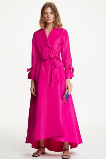  Nieuwe CH Carolina Herrera feest jurk – strikken – Fuchsia beschikbaar voor biedingen