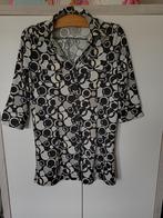 lange bloes 3/4 mouwen Zwart/grijs/wit, Kleding | Dames, Blouses en Tunieken, Ophalen of Verzenden, Gedragen, Maat 38/40 (M), Zwart