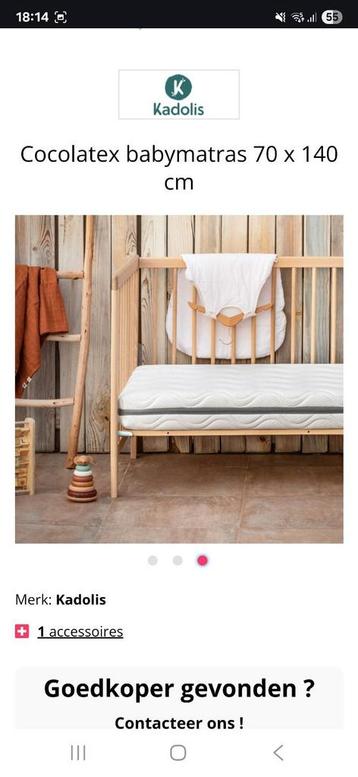 Kadolis cocolatex baby matras 70  140 cm
Nieuw beschikbaar voor biedingen