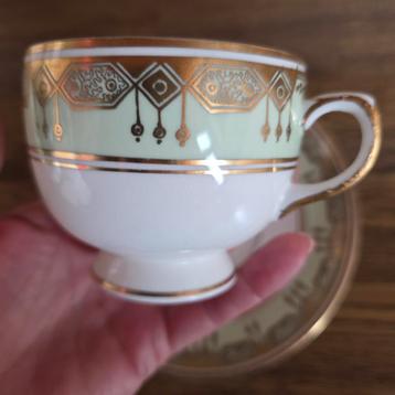 Gladstone China Kop en Schotel - Vintage Engels Porselein beschikbaar voor biedingen