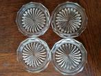 Vintage Glazen Onderzetters - Bloemen, Huis en Inrichting, Woonaccessoires | Kandelaars en Kaarsen, Ophalen of Verzenden