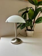 Mushroom tafellamp. Chroom en mat glazen kap. 3 standen, Retro, Vintage, Bauhaus, Modern, Ophalen of Verzenden, Zo goed als nieuw