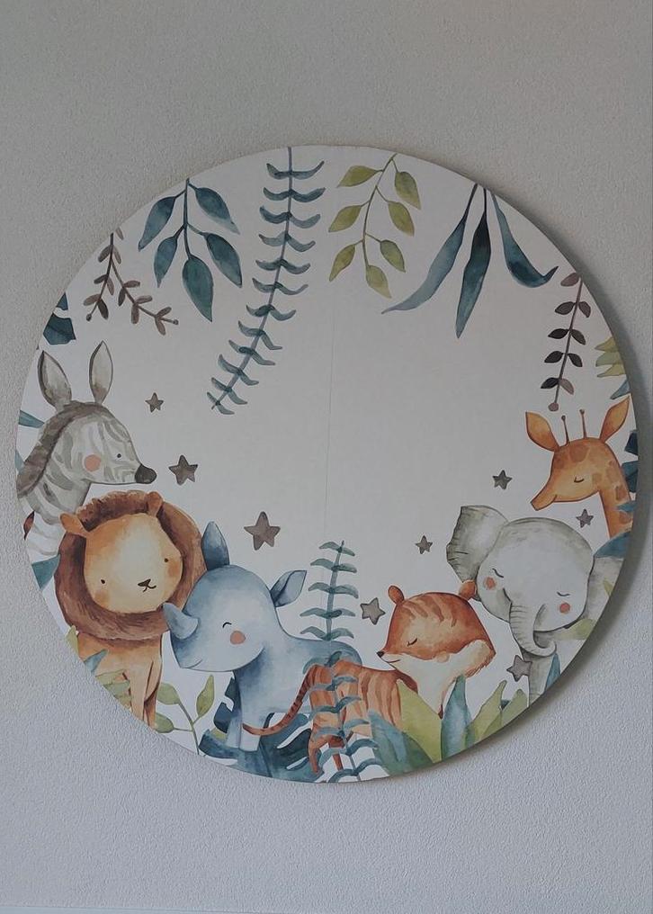Jungle behang op MDF plaat - Babykamer decoratie, Kinderen en Baby's, Kinderkamer | Inrichting en Decoratie, Nieuw, Wanddecoratie