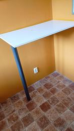 Hoge sta tafel hoek antraciet en wit 112 x 57 x 96 cm, Ophalen, Zo goed als nieuw