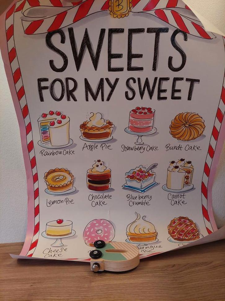 Blond Amsterdam Sweets For My Sweet Poster, Huis en Inrichting, Woonaccessoires | Schilderijen, Tekeningen en Foto's, Nieuw, Minder dan 50 cm