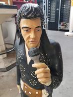 Elvis beeld met microfoon Polystone 100cm, Zo goed als nieuw, Ophalen