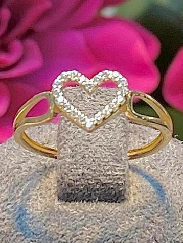 14k Gouden Ring Hartje beschikbaar voor biedingen