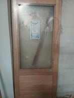 Nieuwe Meranti Balkondeur 83211,5 cm.      Borstwering  88, Ophalen of Verzenden