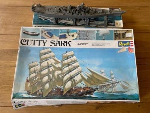 1:140 1/140 Revell Cutty Sark + Revell Battleship: U.S.S. Wi, Hobby en Vrije tijd, Modelbouw | Boten en Schepen, Zo goed als nieuw