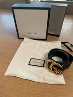Gucci leren riem met goud GG-logo – maat 85, Kleding | Heren, Minder dan 95 cm, Ophalen of Verzenden, Zo goed als nieuw, Gucci