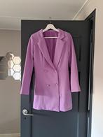 **Mooie lila lange double-breasted blazer, maat S**., Paars, Ophalen of Verzenden, Jasje, Maat 36 (S)