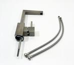 HOTBATH BLOKE WASTAFELKRAAN ,GEBORSTELD NIKKEL, Doe-het-zelf en Verbouw, Sanitair, Niet ingevuld, Niet ingevuld, Nieuw, Ophalen of Verzenden