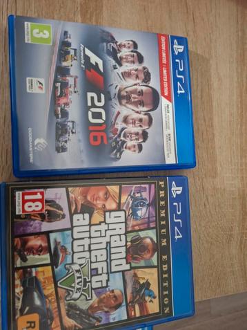 F1 2016 & GTA 5 PS4 Games beschikbaar voor biedingen