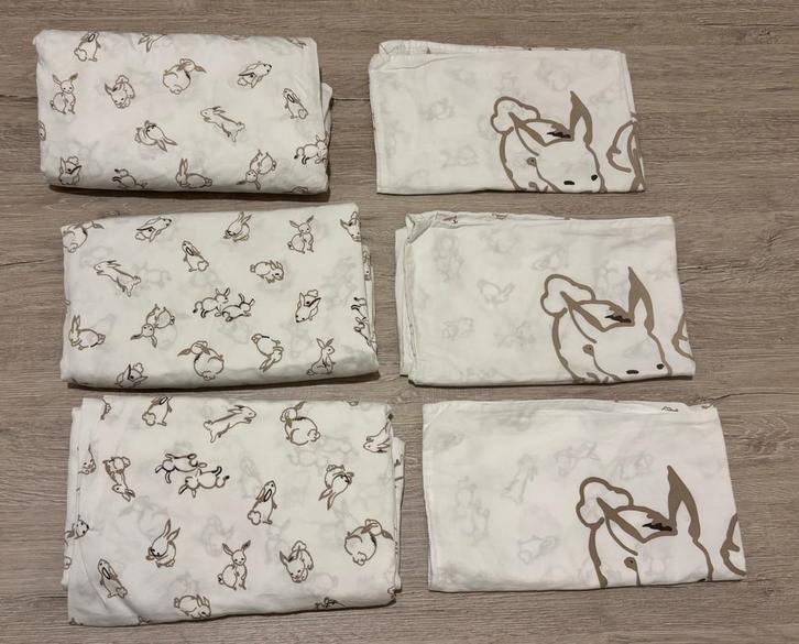 Dekbedset ledikant - kussen, deken en overtreksets, Kinderen en Baby's, Kinderkamer | Beddengoed, Zo goed als nieuw, Dekbedovertrek