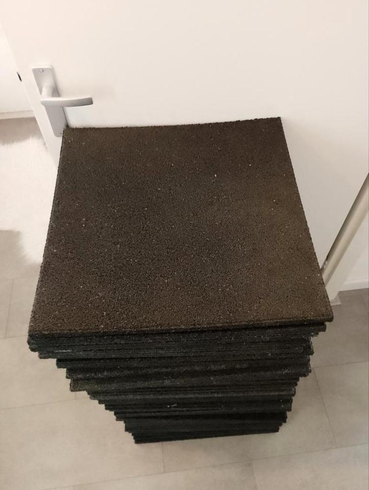 Rubberen Tegels Nieuw, Huis en Inrichting, Stoffering | Vloerbedekking, Zo goed als nieuw, Tapijttegels, Ophalen of Verzenden
