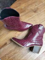 Donker rode laarzen maat 39, Ophalen, Zo goed als nieuw, Rood, Hoge laarzen