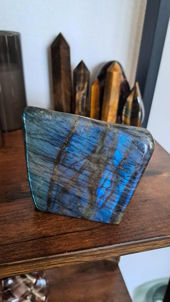 Labradoriet Steen - Prachtige Kleuren!, Huis en Inrichting, Woonaccessoires | Krantenbakken en Lectuurbakken, Zo goed als nieuw