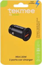 Tekmee - Auto oplader met USB en USB C  poort, Montservon Street 4, 95500 Gonesse, Frankrijk, Nieuw, Ophalen of Verzenden, The Polyflame Group