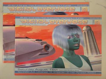 Hardcore Gabber Flyers Digital Overdose 2 boekje Hellraiser beschikbaar voor biedingen