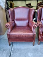 2x klassieke schapenleren muylaert oor fauteuil + BEZORGING, Huis en Inrichting, Fauteuils, Gebruikt, ., Chesterfield, Ophalen of Verzenden