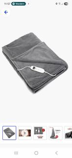 Elektrische deken - Grijs - 180x160cm, Huis en Inrichting, Ophalen of Verzenden, Nieuw