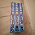 Nieuw in verpakking: 3x VHS Maxell Mega Power Tape E240, Alle leeftijden, Ophalen of Verzenden, Zo goed als nieuw