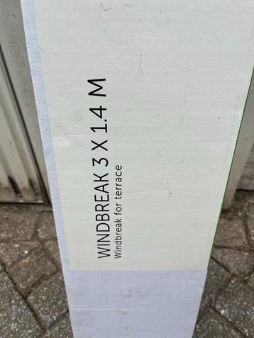 Nieuw windscherm 3x1.4m - zwart beschikbaar voor biedingen