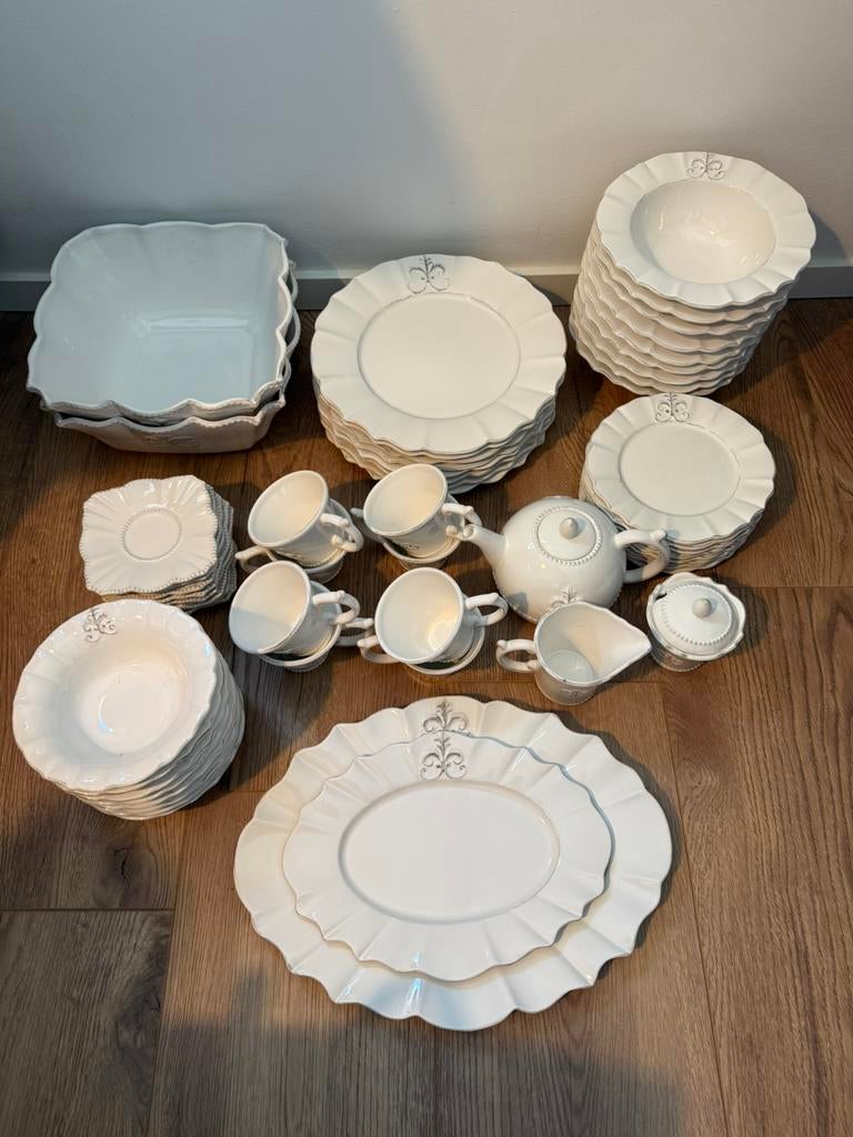 Appletree servies, zeer compleet (8-personen) incl. extra’s, Ophalen, Nieuw, Overige stijlen, Porselein