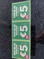 3 x dagje uit voucher Plus, Ophalen of Verzenden, Winkel, Super of Benzinepomp, Zegels, Bonnen of Punten